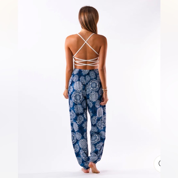 🖤HP🎉 Boho Chic Beachy/Yoga/Lounge Style High Waisted Harem Pants NWT - Picture 3 of 9